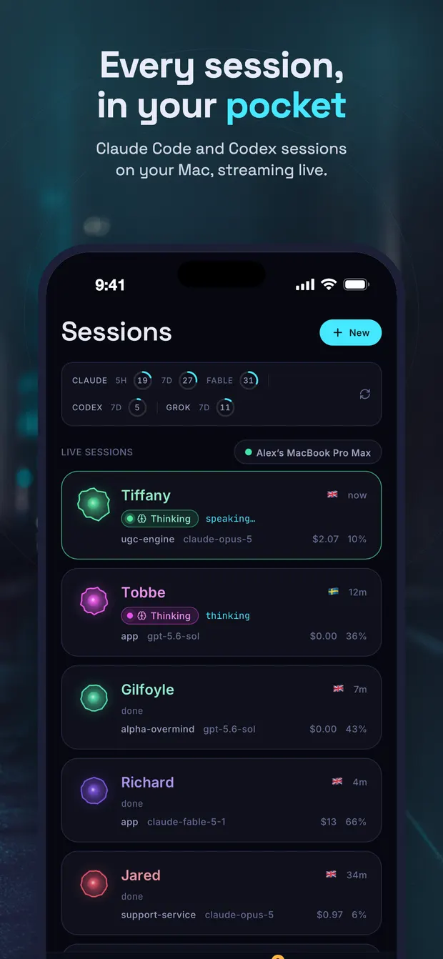 Every session, in your pocket