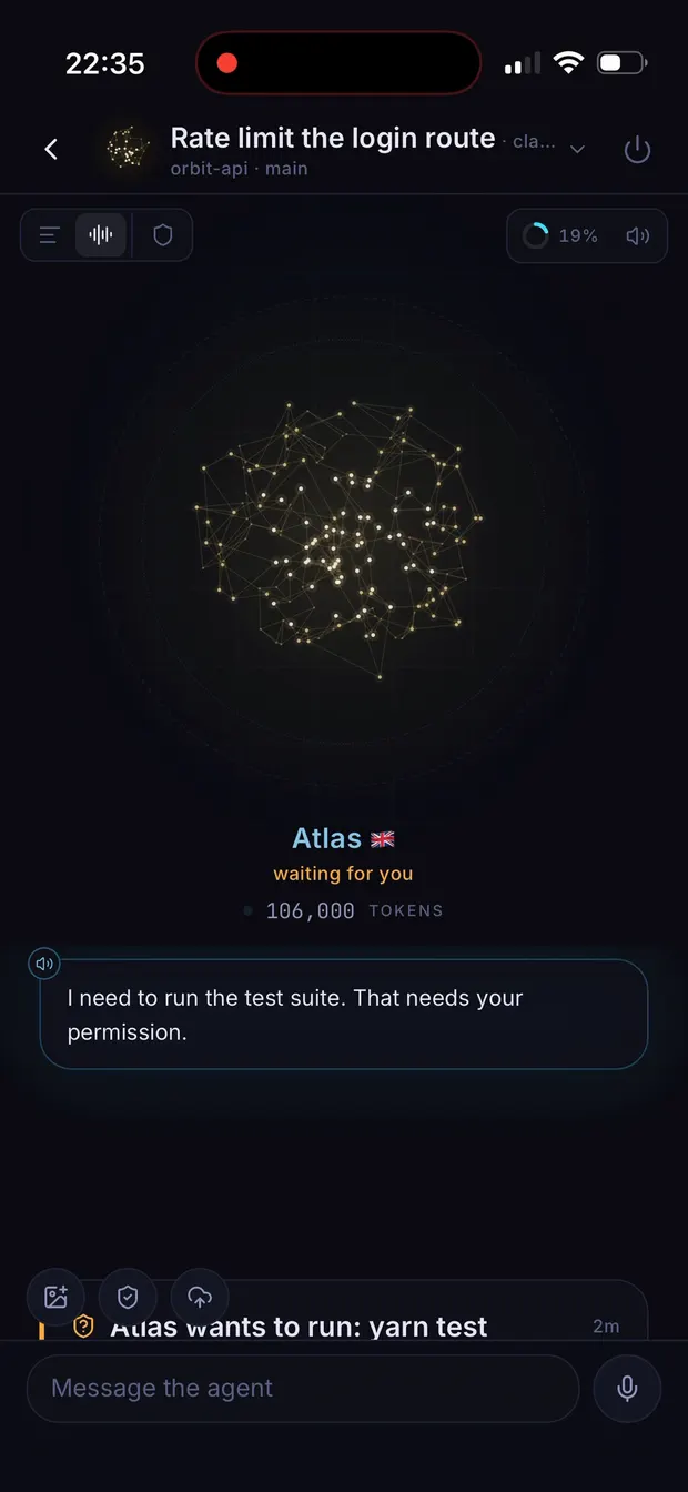The phone app in 20 seconds